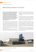 Betonsteinproduktion mit Vision